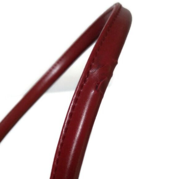 Estee Lauder Red Leather Shoulder Bag - Picture 7 of 9